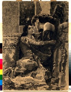Tamara et le démon (illustration du poème "Le Démon" de Mikhail Lermontov)