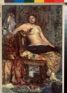 Un modèle dans un mobilier Renaissance