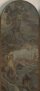 Vénus, Amour et Paris Triptyque Le Jugement de Paris, partie centrale, 1893