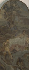 Vénus, Amour et Paris, panneau central du triptyque Le Jugement de Paris