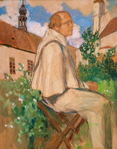 Portrait du généticien Johann Gregor Mendel, 1926 - Mikhail Dmitrievich Ezuchevsky