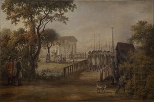 Changement de la garde au pré de la tsarine à Saint-Pétersbourg, 1799 - Mikhail Matveevich Ivanov