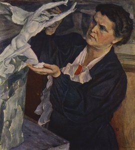Portrait de la sculptrice soviétique Vera Mukhina