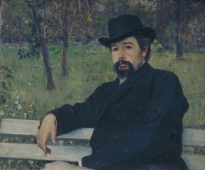 Portrait du peintre Nikolaï Alexandrovitch Yaroshenko - Mikhail Vasilyevich Nesterov