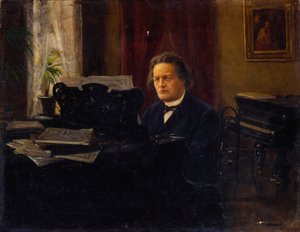 Portrait du compositeur Anton Rubinstein, fin 19e siècle