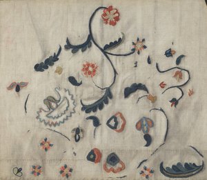Jupon brodé (détail) - Mildred E. Bent