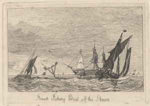 Bateau de pêche français au large des Shears