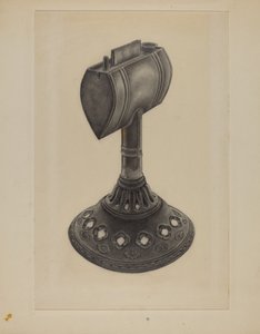 Lampe à huile de lard