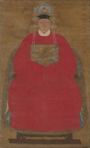 Madame Han Neefang (rouleau suspendu, encre et couleur sur soie)