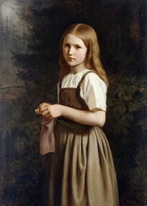 Fille tricotant, 1854