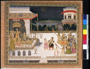 La reine Udham Bai divertie