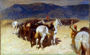 Le repos de la cavalerie (29e régiment de cavalerie à Boukhara)