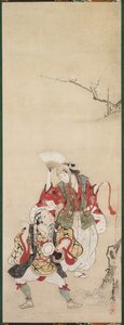 Danseurs de Printemps (Manzai) - Miyagawa Chōshun