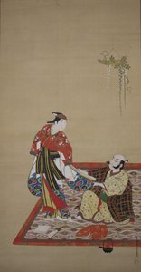 Samouraï et Wakashu Bushi, début du 18e siècle - Miyagawa Issho