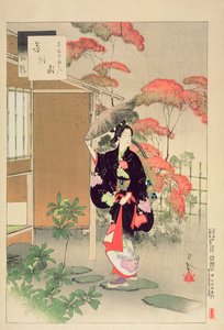 Cérémonie du thé : Une femme de l