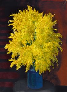 Bouquet de mimosas, vers 1930 (huile sur toile)