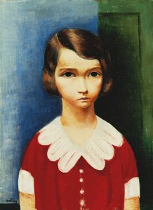 Girl in a Red Shirt; Jeune Fille en Chemise Rouge