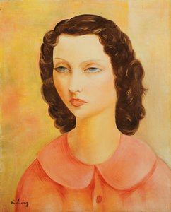 Portrait of a Young Girl; Portrait de Jeune Fille; Moise Kisling (1891-1953)