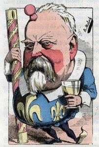 Caricature par le vicomte de Lorgeril (Hippolyte Louis), homme politique français