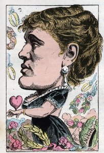 Portrait de Gabrielle Maria Krauss, chanteuse autrichienne (1842-1906)