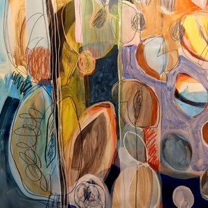 Abstrait fluide organique
