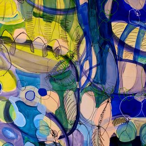 Abstrait fluide et éclatant