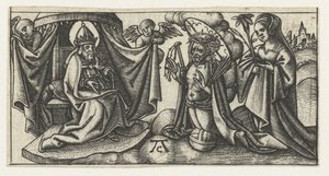 Christ devant le trône de Dieu