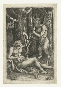 La famille satyre - Monogrammist AD