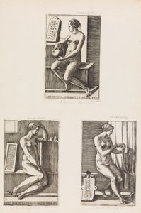 Arithmétique, des Sept Arts Libéraux, planche 4 - Monogrammist B