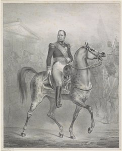 Portrait équestre de Guillaume Ier Frédéric, roi des Pays-Bas - Monogrammist CM (Nederland)