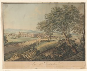 Vue de Wiesbaden - Monogrammist DS (graveur)