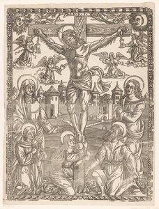 Crucifixion du Christ - Monogrammist LA