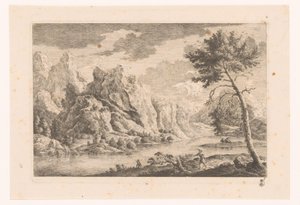 Paysage de montagne avec rivière