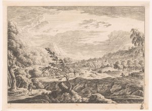 Paysage avec village