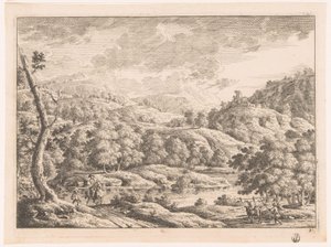 Paysage avec berger