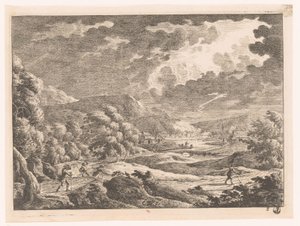 Paysage avec orage - Monogrammist MEG