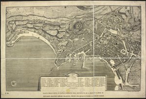 Carte de Naples, Pianta della citta di Napoli ... M.L. Jolivet ... belin. [sic] et sclp. 1755