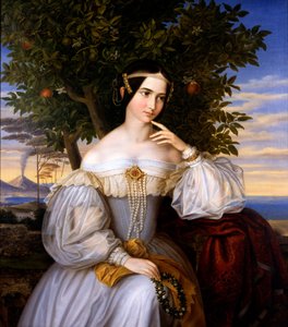 Portrait de mariage de Charlotte de Rothschild, 1836 - Moritz Daniel Oppenheim
