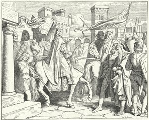 Charlemagne entrant à Pavie, 774