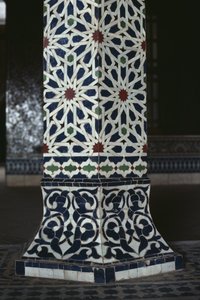 Kasbah de Thami El Glaoui, zellige, détail - Moroccan School