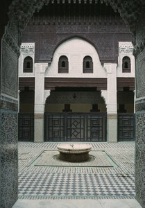 Madrasa Bou Inania, cour - Moroccan School