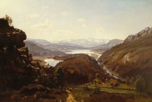 Vue vers Al à Hallingdal 1871