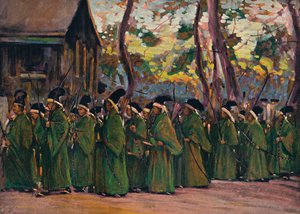 Procession des Archers à Kyoto - Mortimer L Menpes