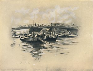 La Rivière Ogara à Tokyo - Mortimer L Menpes
