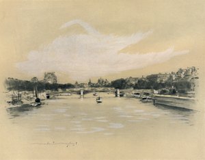 La Seine à Paris - Mortimer L Menpes