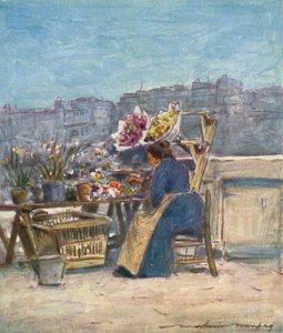 Un étal de fleurs - Mortimer Ludington Menpes