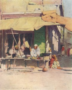 Une Boucherie à Peshawur, 1905 - Mortimer Ludington Menpes