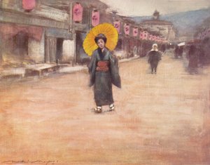 Une rue à Kyoto, vers 1887, 1901 - Mortimer Ludington Menpes