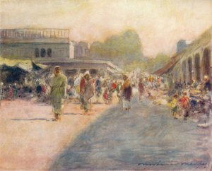 Une rue à Peshawur, 1905 - Mortimer Ludington Menpes