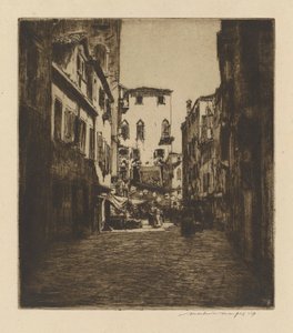 Une scène de marché - Mortimer Menpes